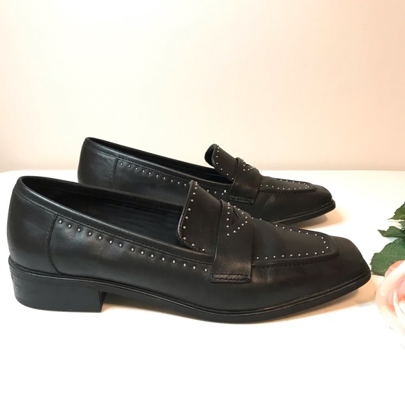 Aldo Shoes - ALDO Leather Black Loafer Slip On Shoes Size 10